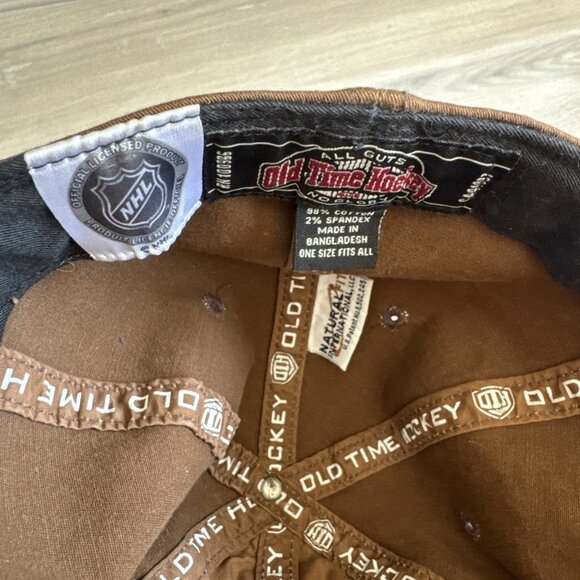 Vintage Tampa Bay Lightning Hat Fitted OSFA Brown Old Time Hockey NHL Hockey - Picture 9 of 16